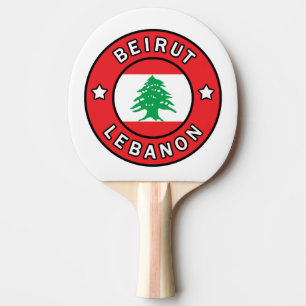 Beirut Lebanon Ping Pong Paddle