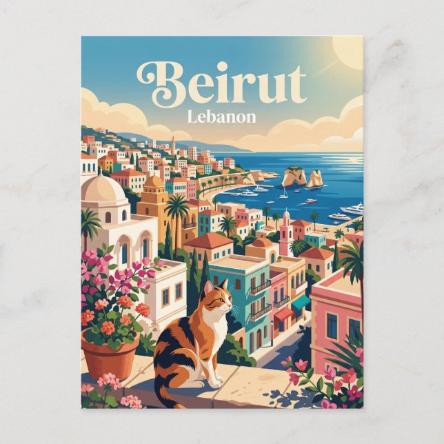 Beirut Lebanon Postcard (Front)