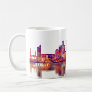 Beirut Lebanon Skyline Coffee Mug