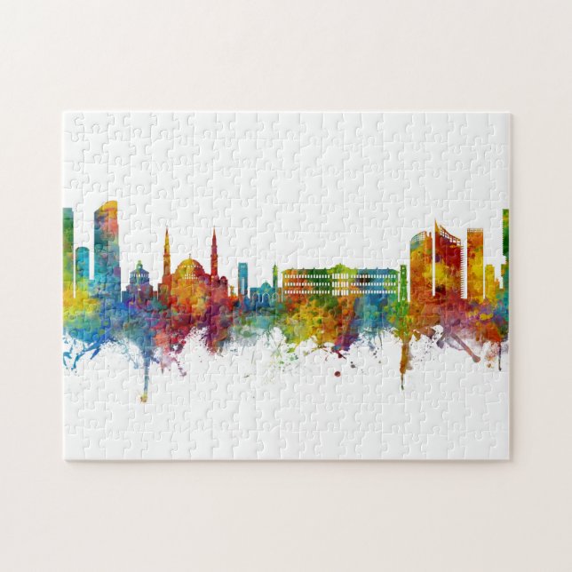 Beirut Lebanon Skyline Jigsaw Puzzle (Horizontal)