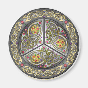 Bejeweled Celtic Shield Magnet