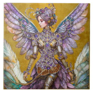 Bejeweled Sugar Plum Fairy Ceramic Tile