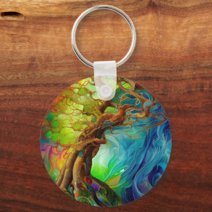 Bejeweled Tree Key Ring