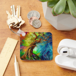 Bejeweled Tree Key Ring