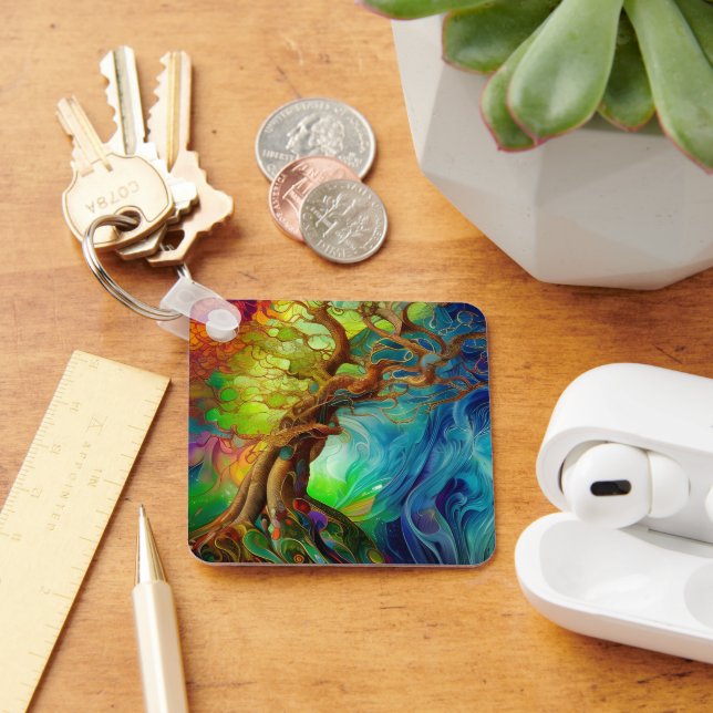 Bejeweled Tree Key Ring (Desk)