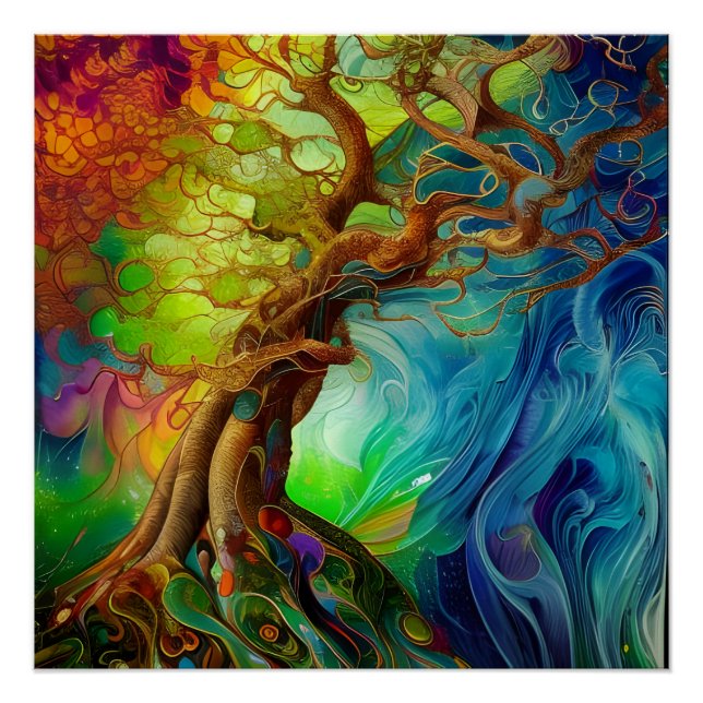 Bejeweled Tree Poster (Front)