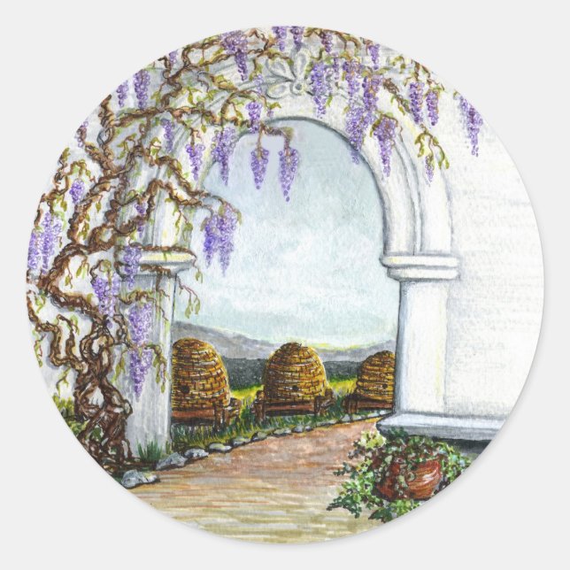 bekeeper's garden classic round sticker (Front)
