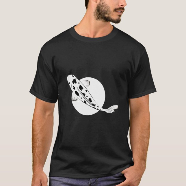 Bekko Koi Fish Brocaded Carp Nishikigoi Pond Amur  T-Shirt (Front)