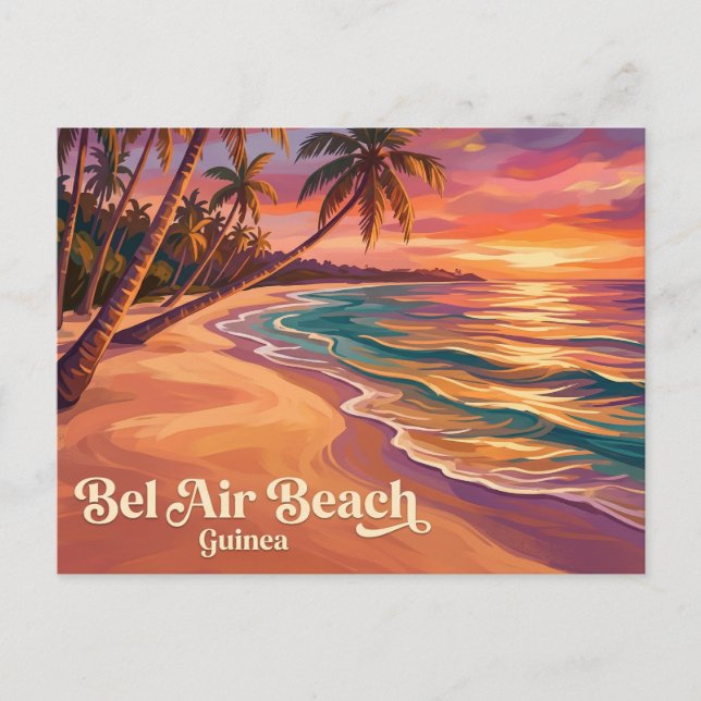Bel Air Beach Guinea Postcard (Front)