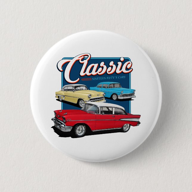 Bel Air Classics 6 Cm Round Badge (Front)
