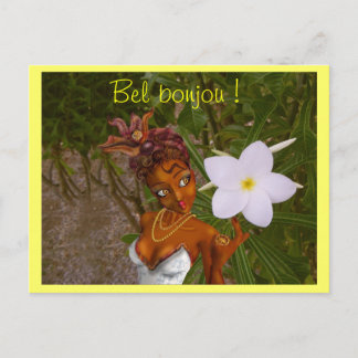 Bel bonjou ! postcard
