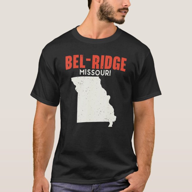 Bel Ridge Missouri USA State America Travel Missou T-Shirt (Front)