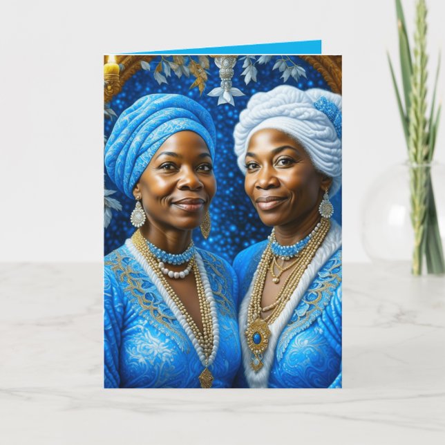 Bela Brown Sisterhood in Life  Holiday Card (Front)