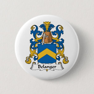 Belanger Family Crest 6 Cm Round Badge