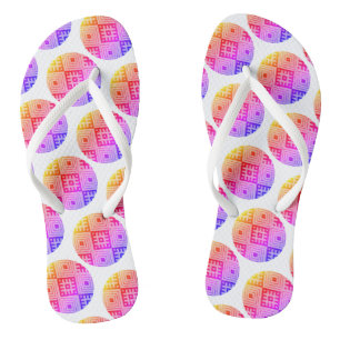 Belarus Беларусь Belarusian Folk Pattern Вышиванка Thongs