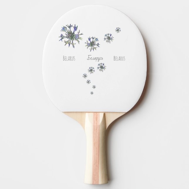 Belarus Беларусь Corn Валошкі Ping Pong Paddle (Front)