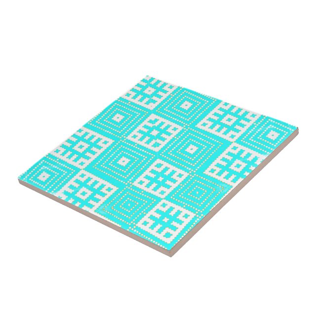 Belarus Беларусь Folk Pattern Плитка Вышиванка Ceramic Tile (Side)