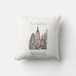 Belarus Беларусь Grodno Гродно Cushion Pillow