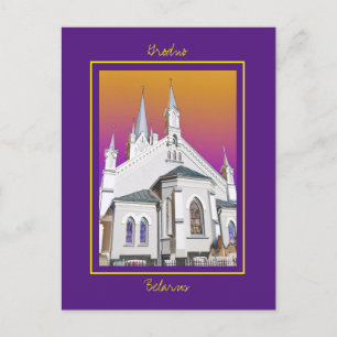 Belarus Беларусь Grodno Architecture Postcard