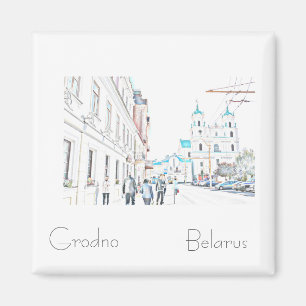 Belarus Беларусь Grodno Hrodna Magnet