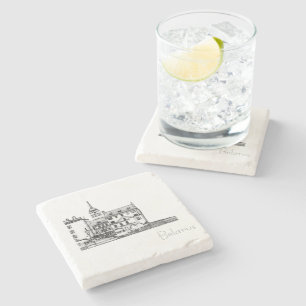 Belarus Беларусь Mahilyow Mogilev Architecture Stone Coaster