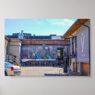 Belarus Беларусь Minsk Минск Architecture Poster