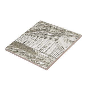 Belarus Беларусь Minsk Минск Architecture Sketch Ceramic Tile