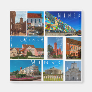 Belarus Беларусь Minsk Минск City Architecture Magnet