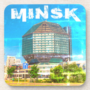 Belarus Беларусь Minsk Минск Library Architecture Coaster