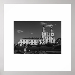 Belarus Беларусь Minsk Мінск Architecture Poster
