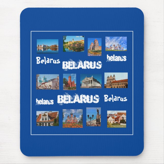 Belarus Беларусь Minsk Grodno Brest Mouse Pad (Front)