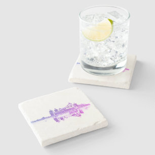 Belarus Беларусь Mir Castle Мирский Замок  Stone Coaster