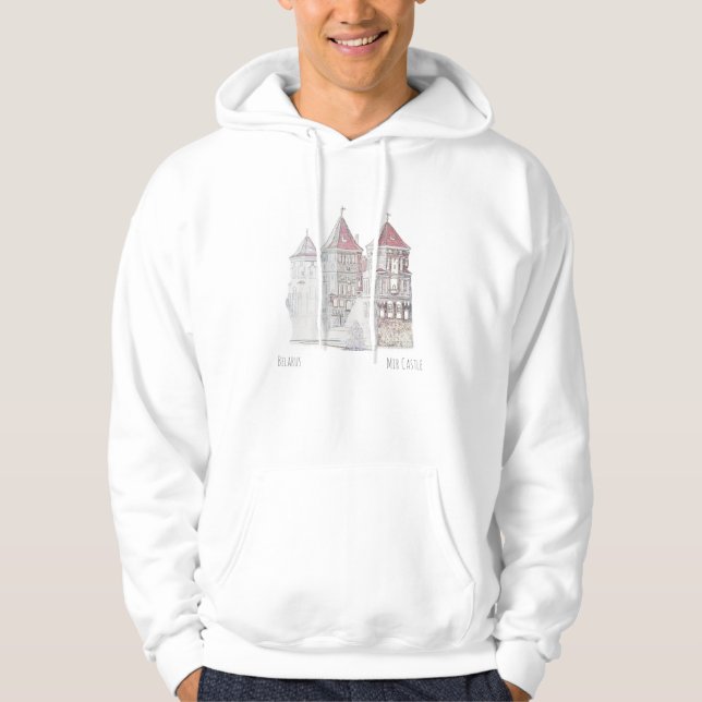 Belarus Беларусь Mir Castle Мирский Hoodie Top (Front)