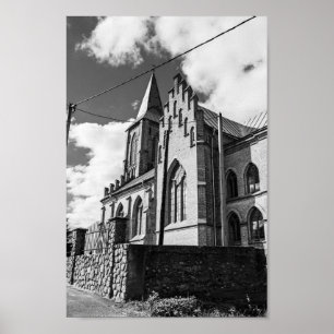 Belarus Беларусь Mizherychy Church Architecture Poster