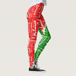 Belarus Беларусь National Corn Flower Leggings