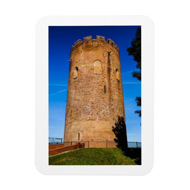 Belarus Беларусь Tower of Kamyenets Belaya Vezha Magnet (Vertical)
