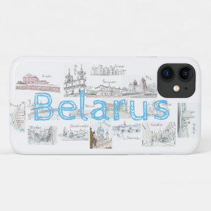 Belarus Architecture Cities Collage iPhone 11 Case