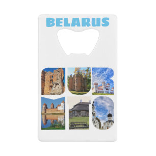 Belarus Architecture Collage Bottle Opener