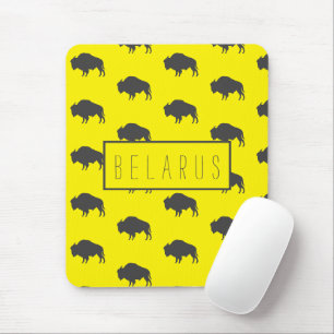 Belarus Belarusian Bison Зубр Беларусь Mouse Pad