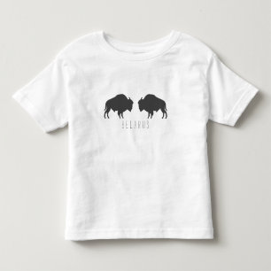 Belarus Belarusian Bison Зубр Беларусь Travel Toddler T-Shirt