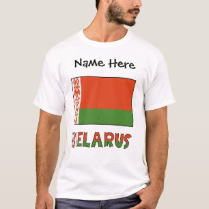 Belarus Belarusian Flag Personalised T-Shirt