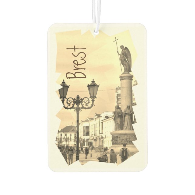 Belarus Brest Architecture Car Air Freshener (Back)