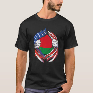 Belarus Flag American Proud of My Belarusian Herit T-Shirt