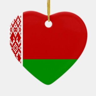 Belarus Flag Heart Ornament