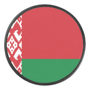Belarus Flag Hockey Puck