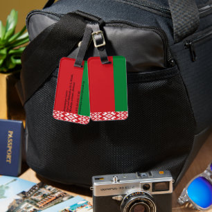 Belarus flag luggage tag