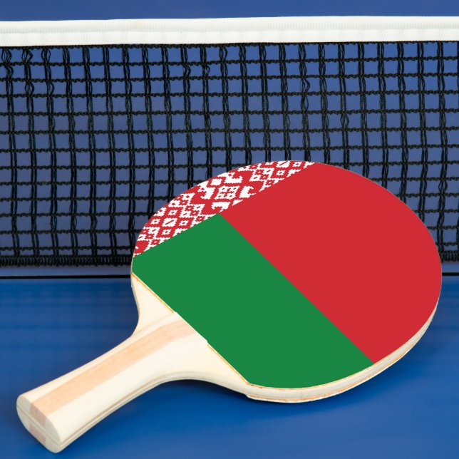 Belarus flag ping pong paddle (Insitu)