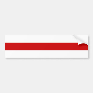 Belarus Flag (Red and White) Bumper Sticker