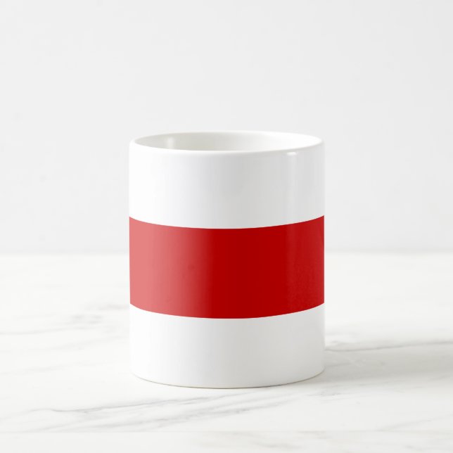 Belarus Flag (Red and White) Coffee Mug (Center)