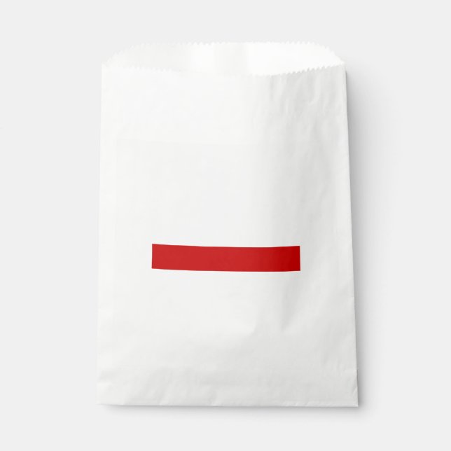 Belarus Flag (Red and White) Favour Bag (Front)